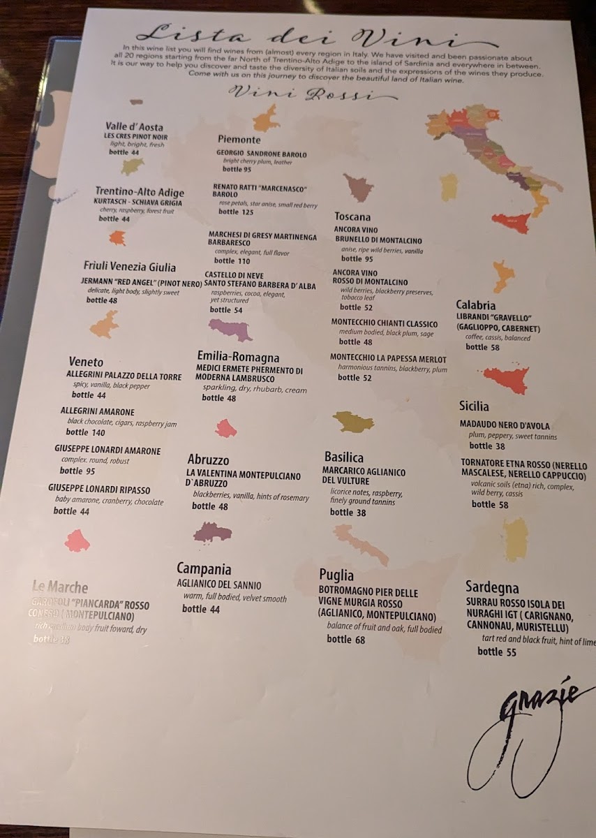 Menu Grazie Ristorante Italiano Southcenter-6